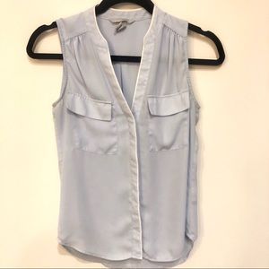 Blue & White H&M Sleeveless Blouse 2 (XS)